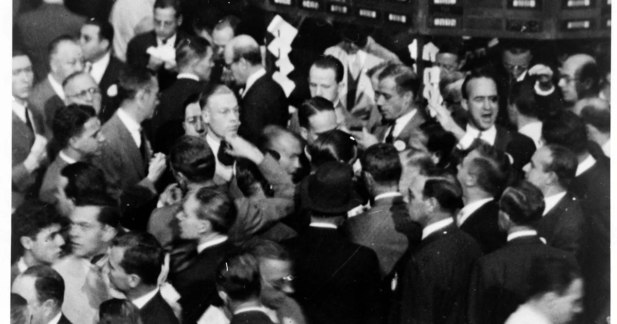 No Known Restrictions: Traders on the Floor of the New York Stock Exchange, 1936 (LOC)